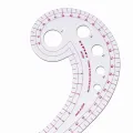 Multi-function Plastic French Curve Sewing Ruler Easy Curve Ruler for Knitters　XINYAN. 