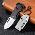 Compact Portable D2 Steel Outdoor Sharp for Travel Camping Keyring. 
