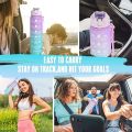 3 in 1 Bottle set/Kit 3 Bottles 2 Liters 900ml 300ml Water Bottles Straw Stickers 3d and 2d Squeeze Leakproof Portable Travel bottles Gym Fitness School Work Ride Trave. 