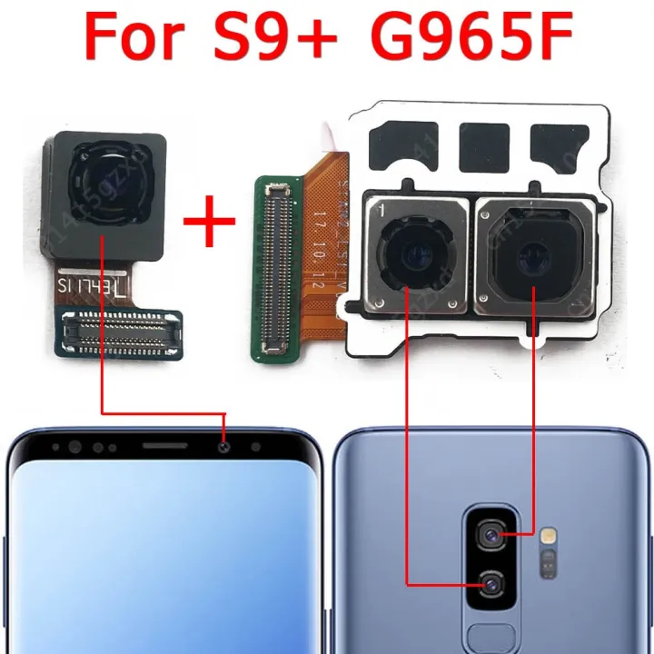 For Front and Rear Back Camera For Samsung Galaxy S9 Plus G960 G965 Main Facing Camera  Flex Replacement Spare Parts