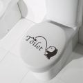 【WEJA】Cute Penguin Tet Lid Sticker Decoration Mark Bathroom Cover Commode WC Decorative DIY S-adhesive Vinyl Art Decal Wall. 