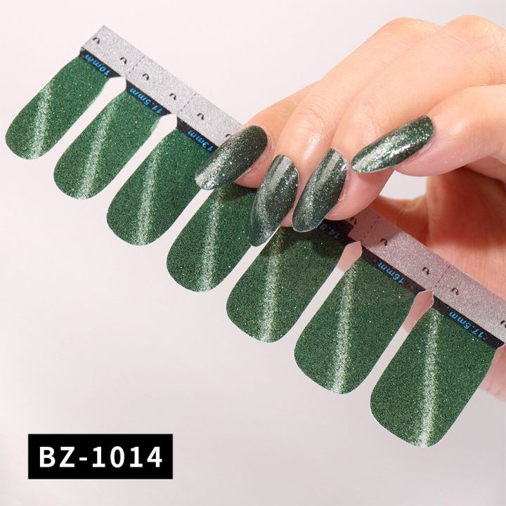 1%20Sheet%20Nail%20Art%20Stickers%20Glitter%20Gradient%20UV%20Gel%20Polish%20Nail%20Wraps%20Strips%20Full%20Cover%20Nail%20Polish%20Stickers%20Decals%20Manicure%20Tool%20-%20Image%203