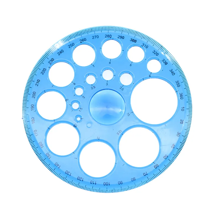 Template Ruler In A Circular 【SkinHorizon】1pc Technology Drawing Circular Template 360 Degree Rotary ...