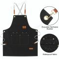 Professional Men Women Work Apron Waterproof Kitchen Cafes Nail Beauty Hair Cutting Salon Uniform Grill Garden Waiter Bib Custom. 