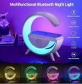 Bluetooth Speaker with Wireless Charger Bluetooth Speaker with FM Radio RGB Light Table Lamp Wireless Charger LED Smart Wake Up Light 15W Wireless Charging Loud Speaker for Home Decoration, Bedroom & Gaming Room. 