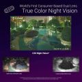 EZVIZ Outdoor Security Camera Dual Lens 1080P, Excellent Color Night Vision, Active Light & Siren Alarm with PIR Motion Detection, Weather Proof, Two-way Talk, the First Dual Lens Security 2.8mm Camera(C3X). 