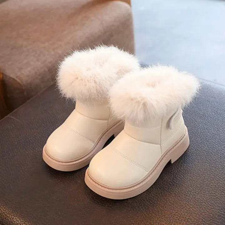 Children's%20Snow%20Boots%20for%20Boys%20Girls%20Winter%20New%20British%20Style%20Warm%20Chelsea%20Boots%20Short%20Boots%20Fluffy%20Plush%20Soft-soled%20Snow%20Boots%20-%20Image%204