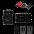 【ZOSR】WUXU 1pc Hard Plastic Unisex  Business Case Multi-use Protector Cover Badge Name Card Work Card Holders Card Sleeve  Pouch. 