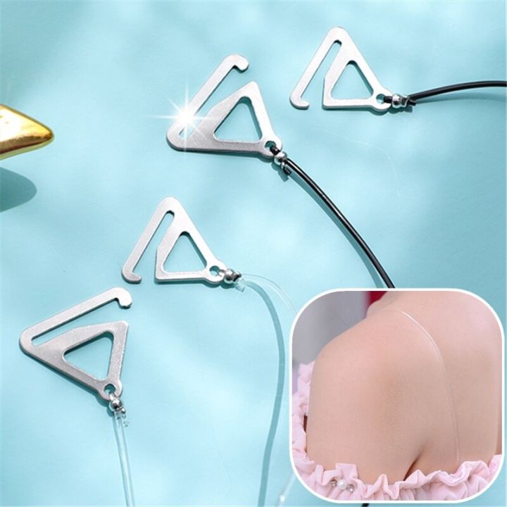 3 5 Pairs Invisible Spaghetti Bra Straps Transparent Underwear Thin Straps Non-slip Seamless Underwear Straps