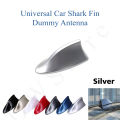 Universal Car Shark Fin Dummy Roof Antenna Antistatic  Decorate Decoration Modification Aerial Cover - Silver Color. 