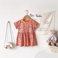 Cute Animal Summer Baby Dress Holiday Short Sleeve Kids Girls Clothing Casual. 