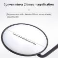 Under Vehicle Inspection Mirror - 12-Inch Diameter Security Mirror with Wheels and LED Light. 