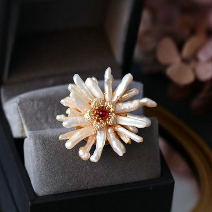 ZIME】SINZRYoriginal handmade jewelry natural baroque pearl