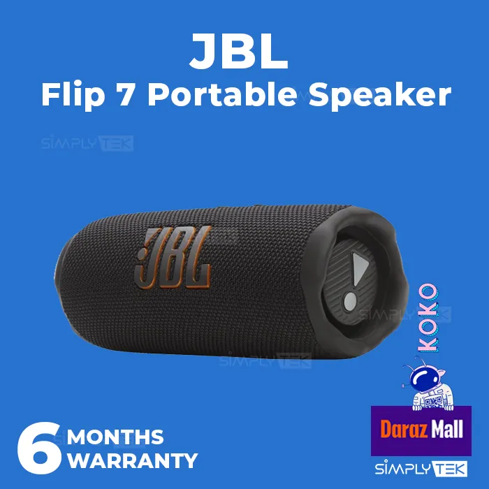 Authentic JBL Flip 7 Portable Bluetooth Speaker