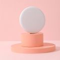 Personalized Small LED Light Cosmetic 2 Side Folding Makeup Compact Pocket Mirror Women Luminous Effect Pink White Mini Mirror. 