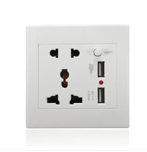 Usb Multi Socket Plug Dual USB Universal Multi Plug Socket | Daraz.lk