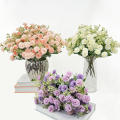 Artificial Flowers Silk Peony   Bouquet Peony Hydrangea Wedding Decor. 