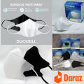 Duckbill Face Mask 3 Layers Disposable Earloop Unisex Black & White (50PCS). 