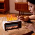 Fireplace Flame Humidifier Essential Oil Diffuser Cool Mist Humidifier for Bedroom Quiet Desktop Ultrasonic Atomizing Humidifier. 