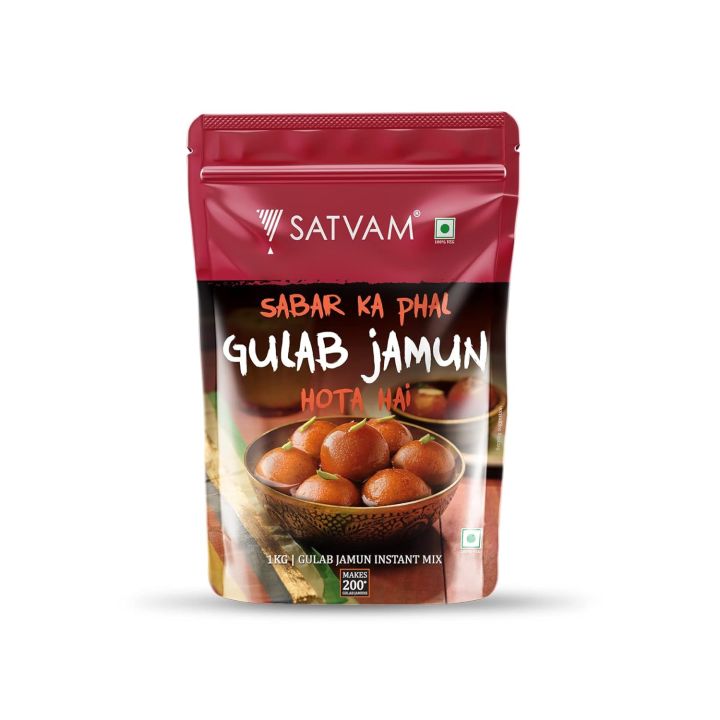 Satvam Gulab Jamun Instant Mix, 1kg | Gulab Jamun Mix Powder FROM INDIA (SAM)