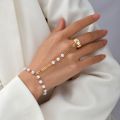 Adjustable Tassel for Women Girls Layered Wrist Chain Slave Chain Hand Harness Bangle Finger Ring Bracelet Linked Finger. 