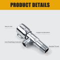 Migeet G1/2 Triangle Valve Copper Water Sink Bathroom Toilet Kitchen Shower Plumbing Angle Valve Faucet Water Valve Shut Off Quick Opening Water Stop Valve. 