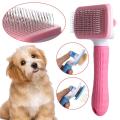 Self-Cleaner Pet Grooming Brush Dematting Brushes Pet Hair Shedding Dogs Cats Rabbit Horse Ergonomic Grip Handle Dog Hair Brush Hair Comb Fur Slicker Brush Fur Comb Cat Brush Cat Comb Dog Brush Dog Comb Deshedding Pet Grooming Long Fur Hair Shed. 