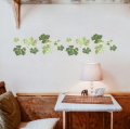 Green Leaf Vine Baseboard Wall Stickers Bedroom Living Room Corner Decoration Art Mural Home Decor. 