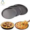 Pizza Plate Round Deep Dish Pizza Pan Tray Carbon Steel Non-stick Pizza Stone Mold Baking Tool Baking Form for pizza 28cm, 26cm, 24cm. 