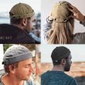 Brimless Docker Cap Washed Style Boy Girls Student Skullcap Hats Men Cotton Beanie Docker Brimless Hat Rolled Cuff Harbour Hats. 