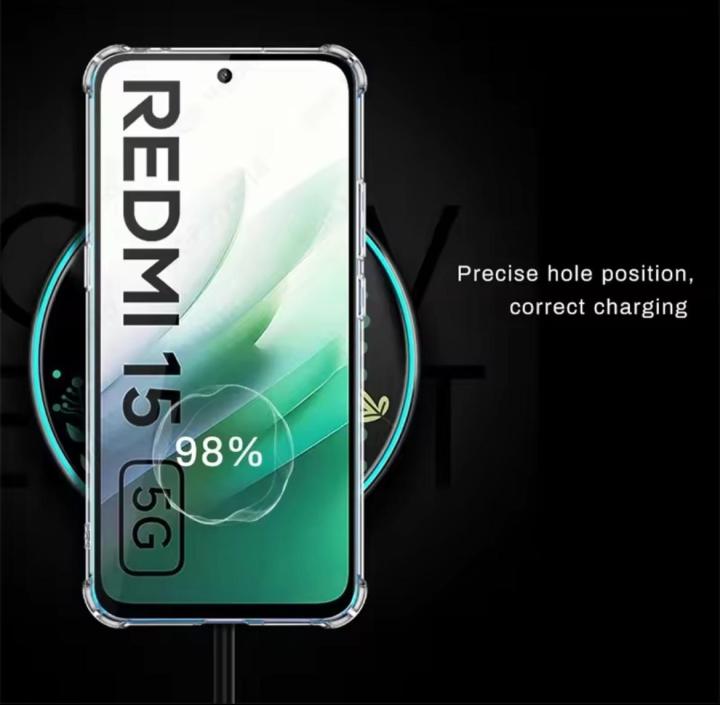 CAMMY%20Redmi%2015C%20Shockproof%20Clear%20Case%20-%20Transparent%20Protective%20Xiaomi%20Back%20Cover%20with%20Bumper%20Protection,%20Anti-Yellowing,%20Slim%20Fit%20Silicone%20Soft%20TPU%20Case%20For%20Girls%20Boys%20Cute%20New%20-%20Image%206