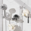 Shower Head Holder Wall Mount Bracket Adjustable Suction Cup Holder Bathroom Accessory Integrated Bracket. 