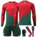 2223 Portugal World Cup long sleeved football jersey set size 7 Cristiano Ronaldo jersey autumn and winter children's adult football jersey. 