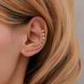 1Pcs Left Ear New Fashion Gold Silver Color Star Shape Long Earcuffs Bohemian Crystal Clip Pins Long Ear Wrap Cuffs For Women Fashion Jewelry, Gifts. 