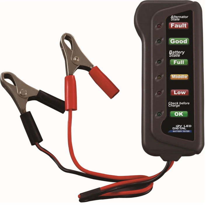 12V Car  & Alternator Tester - Test  Condition & Alternator Charging (LED indication)