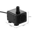 5V Ultra-quiet Mini Brushless USB Water Pump with Power Cord Waterproof for Submersible Fountain Pond Aquarium Fish Tank. 