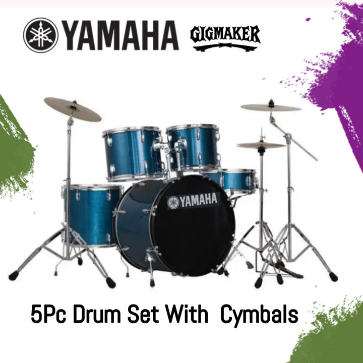 YAMAHA%20Gig%20maker%205Pc%20Acoustic%20Full%20Drum%20Set%20With%20Cymbals%20&%20Seat%20-%20Image%206
