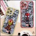 [Op035] Xiaomi 11 Lite POCO X3 NFC x4 x 5 m3 M4 11t Pro Bumper Spider Man Death Pool. 