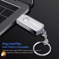 USB 3.0 USB Flash Drive 32 GB Rotation Pen Drive 32GB Pendrive USB Memory Stick with Stainless Steel Keychain Flash Drives. 