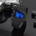 【Miga Plaza】Flashlight Fashion  Sport Watch For Boys Aircraft Shape LED Watch For kids Digital Bomber Unisex Men's Watch. 