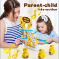 Duck Climbing Stairs Track Toy Children's Electronic Educational Toy Baby LED Lights Music Roller Coaster Boy Girl Tiktok Mainan Kanak 鸭子爬楼梯玩具. 