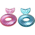 Swimming Transparent Fishtail Ring Mermaid Inflatable 1pc Swim Back Against Adult Ring. 