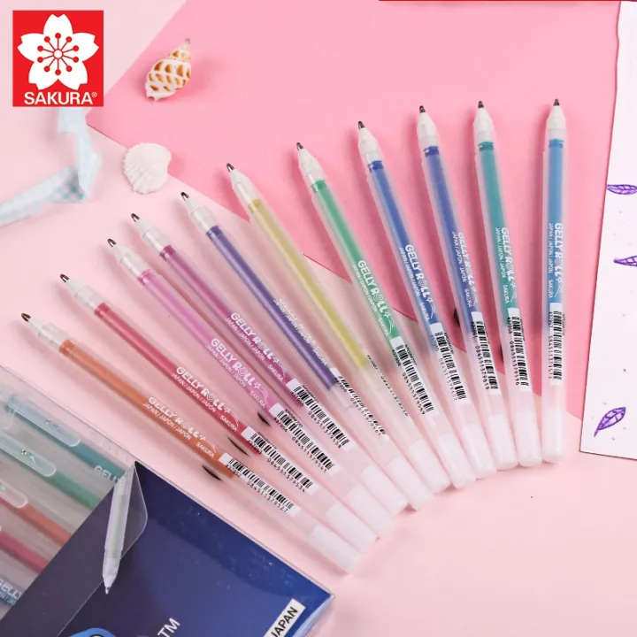 %E3%80%90The%20Quiet%20Page%E3%80%91Japan%20Sakura%20Gel%20Pen%20Set%20Gelly%20Roll%20Basis/bright/highlight/souffle/glaze/%20Stationary%20Drawing%20Pens%20Gel%20Ink%20Glitter%20Pen%20Decoration%20-%20Image%204