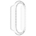 (New)Diamond Half Pack Hollow PC Watch Protective Case For Xiaomi Mi Band 8. 