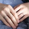 Sun/Moon Lover Couple Rings- Simple Couple Opening Ring -2pcs- Wedding Engagement Promise Valentine's Day Jewelry. 