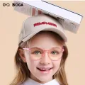 OQ BOGA 4 Colors Fashion Unisex Radiation Protection Anti Blue Light Plastic Oval Frame Computer Glasses Boys Girls Eye Protection Full Rim Eyewear. 
