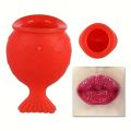 Safe Reusable Lips Enhancer Soft Thicken Plump Plumper Device Beauty Pump Pout Shape Silicone Fish Lip Filler Tools. 