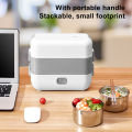 Electric Lunch Box 200W Rapid Heating Auto Shut Off Portable Food Heater With. 