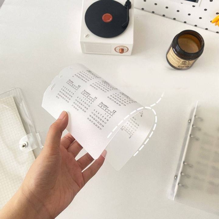 %E3%80%90ZOSR%E3%80%91LG01I9%20A5/A6%20Useful%20Office%20School%20Refillable%20Plastic%20Calendar%20Loose-leaf%20Ring%20Binder%20Index%20Divider%20Notepad%20Inner%20Paper%20Notebook%20Paging%20Separator%20-%20Image%207