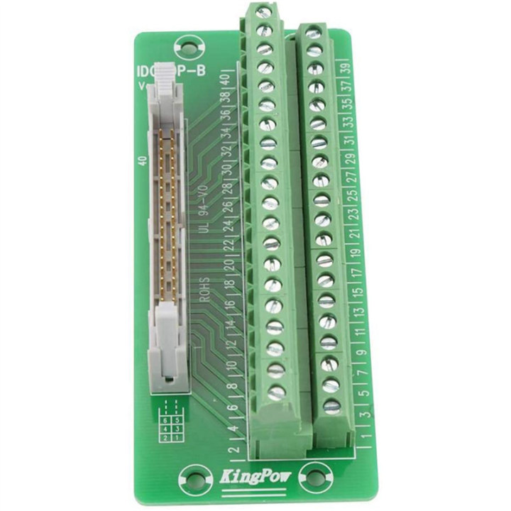 5X%20IDC40P%2040Pin%20Connector%20Strip%20Breakout%20Board%20Terminal%20Block%20Plug%20PLC%20Interface%20with%20Bracket,%20for%20PLC,%20DIN%20Rail%20Mount%20-%20Image%205